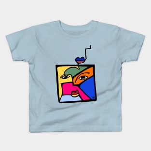 Picasso Inspired Painting (Square Dance) Kids T-Shirt